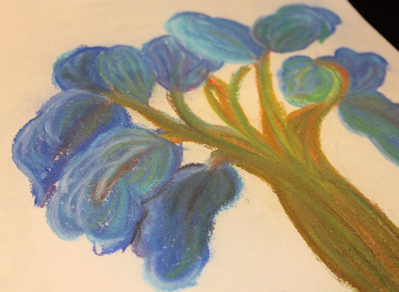 Traditional Art - Fantasy Three Crayon