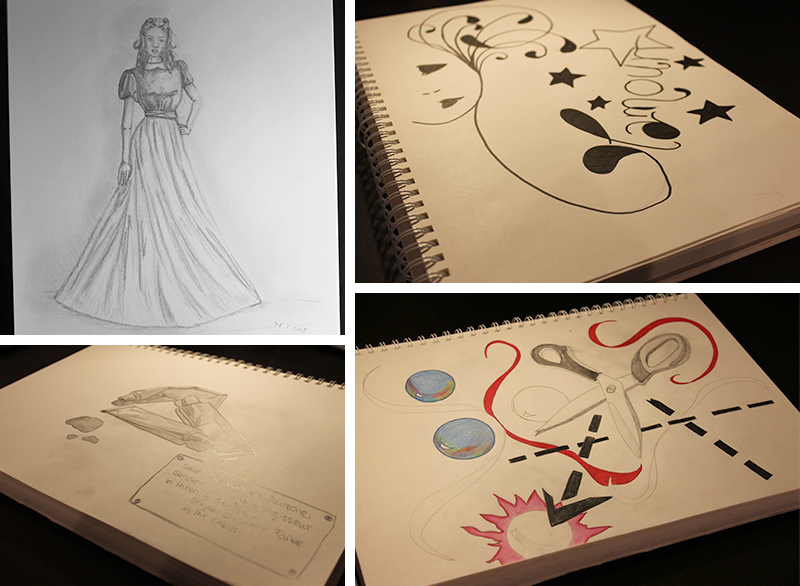 Traditional Art - Glamor World Pencil Crayon