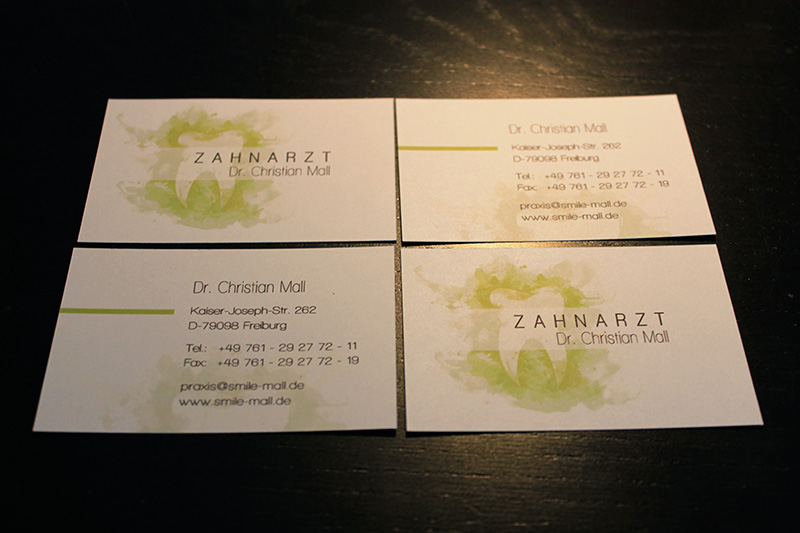 Corporate Design for dentist Logo Green